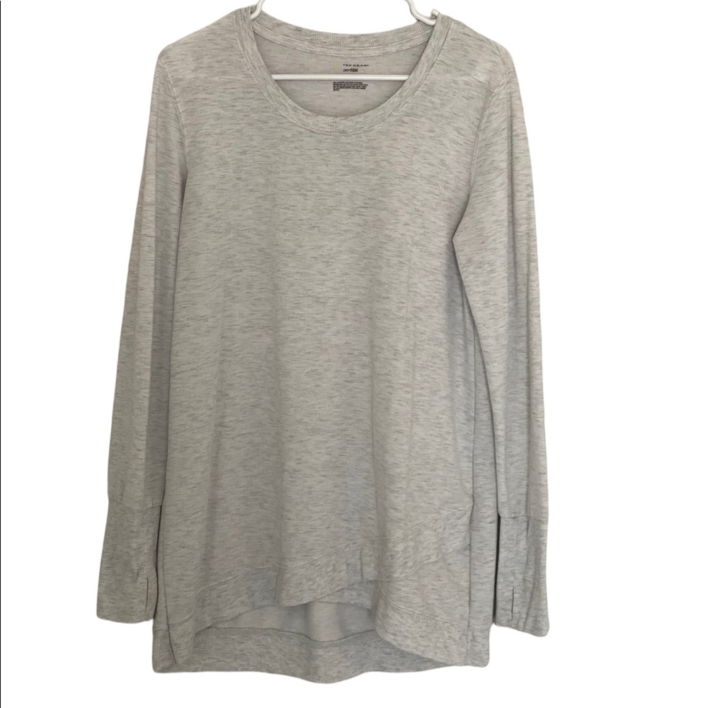Athleisure tunic sweatshirt